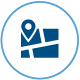 square miles covered icon
